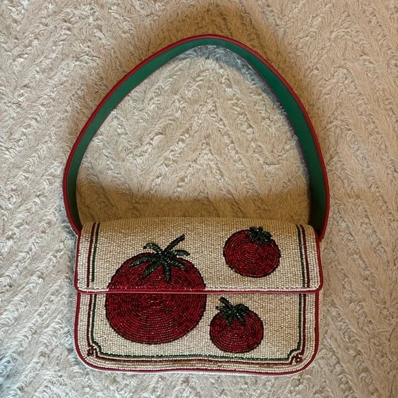 Staud Tomato Tommy Beaded Bag - Picture 1 of 8